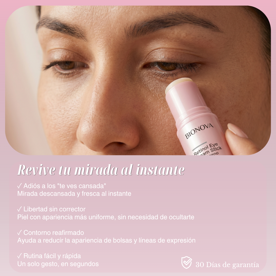 Bionova Retinol Eye Stick — Eliminates Dark Circles, Bags, and Fine Lines