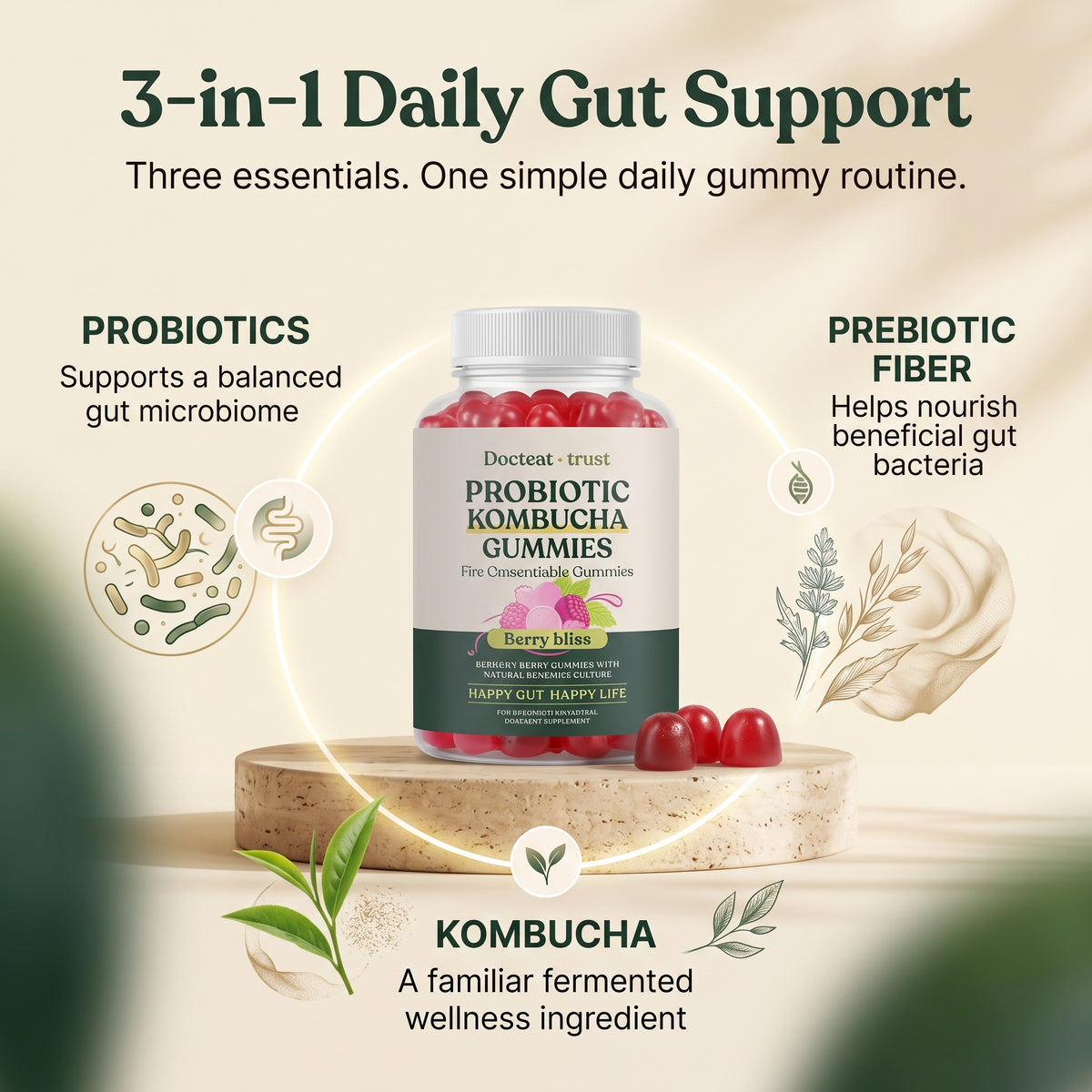 Probiotic Gummies To Support Gut Health