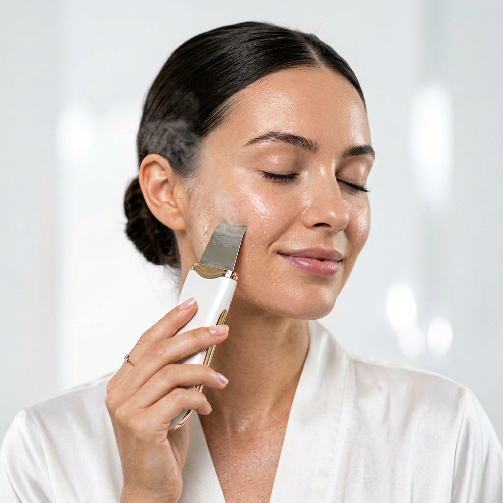 Ultrasonic Skin Scrubber 3-in-1 — Deep Cleanse, Exfoliate & Glow