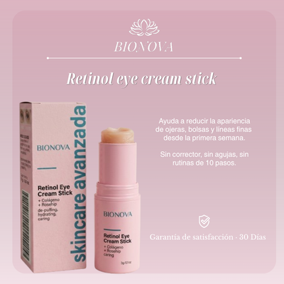 Bionova Retinol Eye Stick — Eliminates Dark Circles, Bags, and Fine Lines